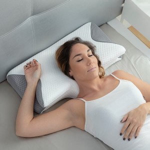 ALMOFADA CERVICAL VISCOELÁSTICA COM CONTORNO ERGONÓMICO