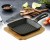 FRIGIDEIRA QUADRADA GOURMET DE FERRO FUNDIDO PRETO