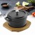 TACHO GOURMET DE FERRO FUNDIDO PRETO - 10 CM