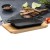 TRAVESSA RETANGULAR GOURMET DE FERRO FUNDIDO PRETO