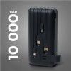 BATERIA EXTERNA UNIVERSAL 10000 mAh COM SAÍDA USB - APPLE - MICRO USB E TYPE C