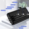 BATERIA EXTERNA UNIVERSAL 10000 mAh COM SAÍDA USB - APPLE - MICRO USB E TYPE C