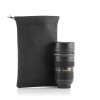 CANECA TÉRMICA COM TAMPA LENTE PRETA
