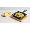FRIGIDEIRA QUADRADA GOURMET DE FERRO FUNDIDO PRETO