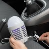 LÂMPADA ANTIMOSQUITOS RECARREGÁVEL COM LED 2 EM 1