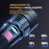 LANTERNA LED PREMIUM RECARREGÁVEL COM ZOOM