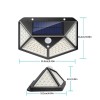 LUZ LED SOLAR DE PAREDE COM SENSOR DE MOVIMENTO - 100 LEDS