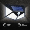 LUZ LED SOLAR DE PAREDE COM SENSOR DE MOVIMENTO - 100 LEDS