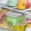 ORGANIZADOR COM RECIPIENTE PARA CONSERVAR ALIMENTOS PARA FRIGORIFICO