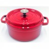 TACHO COCOTTE DE FERRO FUNDIDO VERMELHO - 22 CM