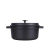 TACHO GOURMET DE FERRO FUNDIDO PRETO - 10 CM