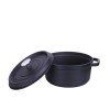 TACHO GOURMET DE FERRO FUNDIDO PRETO - 10 CM