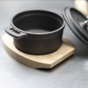 TACHO GOURMET DE FERRO FUNDIDO PRETO - 10 CM