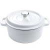 TACHO COCOTTE DE FERRO FUNDIDO BRANCO - 24 CM