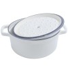 TACHO COCOTTE DE FERRO FUNDIDO BRANCO - 24 CM