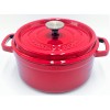TACHO COCOTTE DE FERRO FUNDIDO VERMELHO - 24 CM
