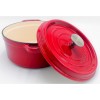 TACHO COCOTTE DE FERRO FUNDIDO VERMELHO - 24 CM