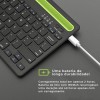 TECLADO BLUETOOTH COM SUPORTE IOS - ANDROID E WINDOWS