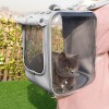 TRANSPORTADORA DE ANIMAIS RESPIRÁVEL E PANORÂMICA 360 - 2 CORES