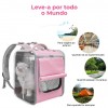 TRANSPORTADORA DE ANIMAIS RESPIRÁVEL E PANORÂMICA 360 - 2 CORES