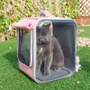 TRANSPORTADORA DE ANIMAIS RESPIRÁVEL E PANORÂMICA 360 - 2 CORES