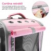 TRANSPORTADORA DE ANIMAIS RESPIRÁVEL E PANORÂMICA 360 - 2 CORES