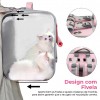 TRANSPORTADORA DE ANIMAIS RESPIRÁVEL E PANORÂMICA 360 - 2 CORES