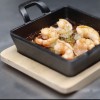 TRAVESSA QUADRADA GOURMET DE FERRO FUNDIDO PRETO