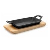 TRAVESSA RETANGULAR GOURMET DE FERRO FUNDIDO PRETO