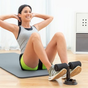 BARRA DE FIXAÇÃO PARA ABDOMINAIS COM VENTOSA E GUIA DE EXERCÍCIOS