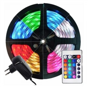 ROLO DE FITA LED 15 METROS RGB COM COMANDO