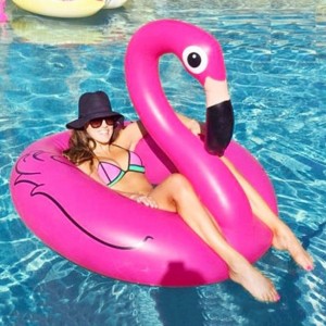 BOIA INSUFLÁVEL FLAMINGO ROSA