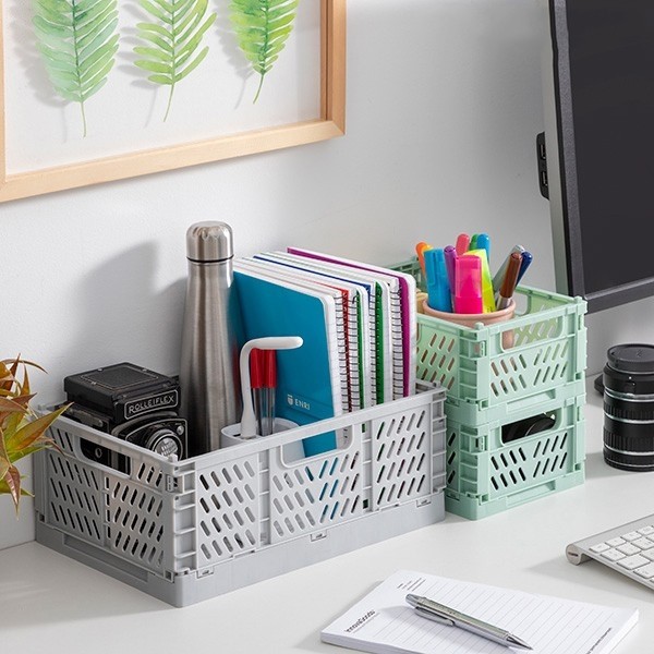 CAIXAS ORGANIZADORAS DOBRÁVEIS E EMPILHÁVEIS - PACK DE 3
