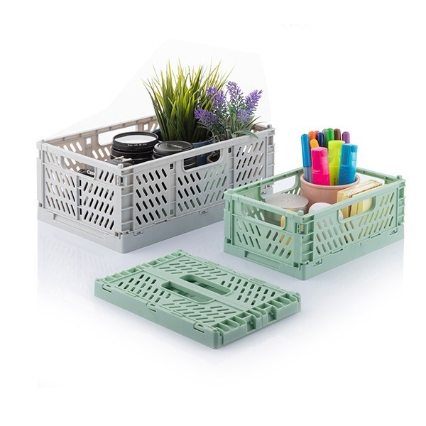 CAIXAS ORGANIZADORAS DOBRÁVEIS E EMPILHÁVEIS - PACK DE 3