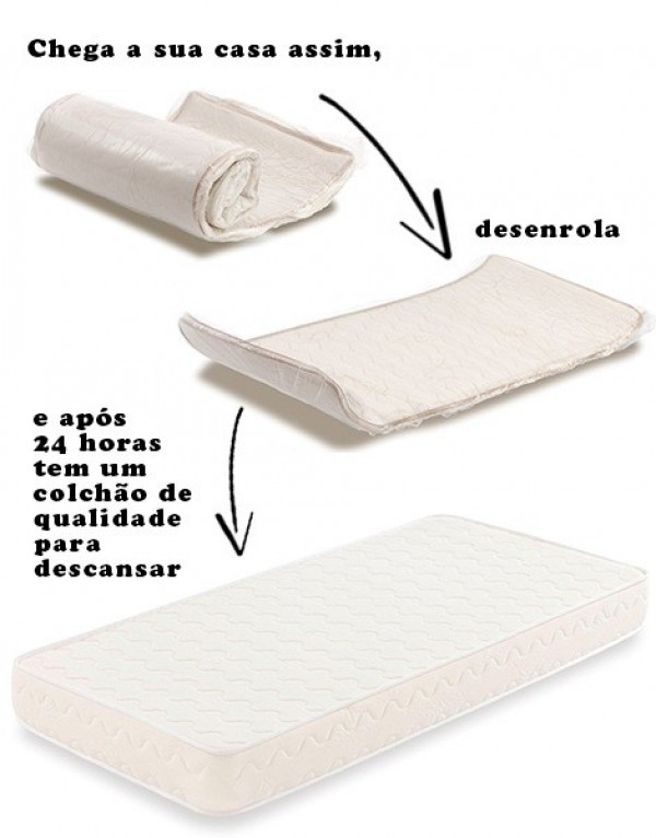 COLCHÃO VISCOELÁSTICO DELUX - COM CAPA AMOVÍVEL