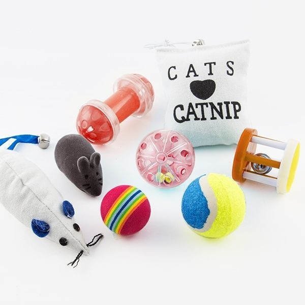 Conjunto de 8 Brinquedos para gatos de estimação