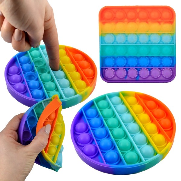 Fidget Bolhas sensorial anti-stress pop pop em silicone