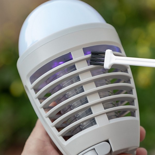 LÂMPADA ANTIMOSQUITOS RECARREGÁVEL COM LED 2 EM 1