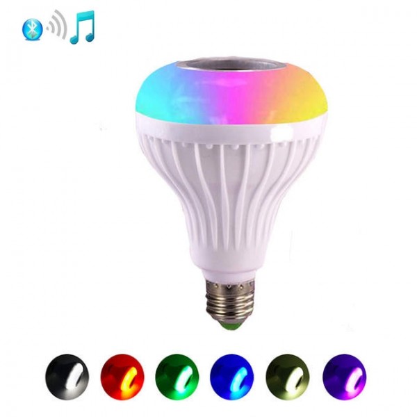 LAMPADA LED MUSICA, BLUETOOTH E COMANDO