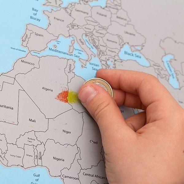 MAPA DO MUNDO PARA RASPAR