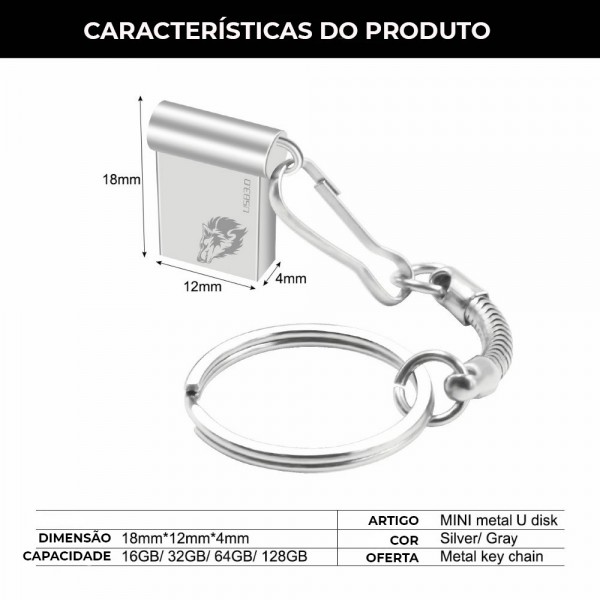 MINI PEN DRIVE 64GB - USB 3.0