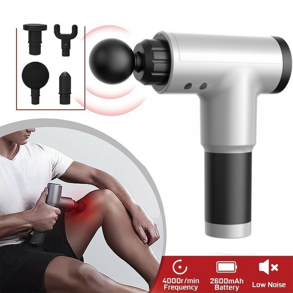 PISTOLA DE MASSAGEM PARA RECUPERAÇÃO MUSCULAR E RELAXAMENTO
