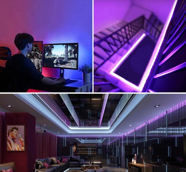 ROLO DE FITA LED 10 METROS RGB COM COMANDO