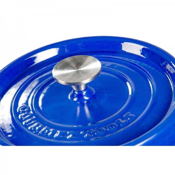 TACHO COCOTTE DE FERRO FUNDIDO AZUL - 24 CM