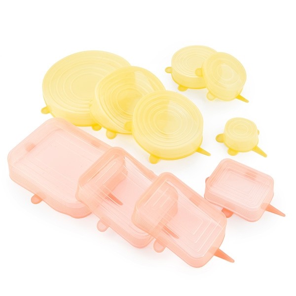 TAMPAS DE COZINHA REUTILIZÁVEIS E AJUSTÁVEIS - PACK DE 10