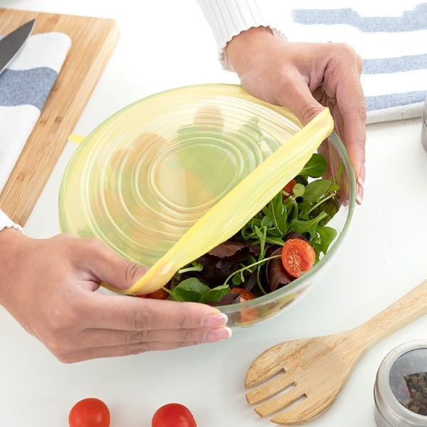 TAMPAS DE COZINHA REUTILIZÁVEIS E AJUSTÁVEIS - PACK DE 10