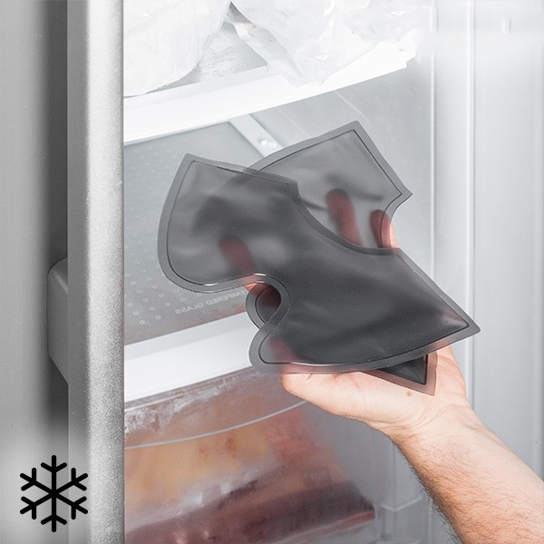 TORNOZELEIRA EM GEL COM EFEITO QUENTE E FRIO